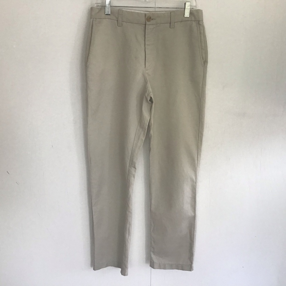 Banana Republic factory Gavin linen/cotton blend pants. Tundra color.  Medium